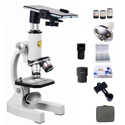 Kngiybo Student Professional Microscope 10000 Times Home High-Definition Electronic Science Experiment, 185 Achromatic Objective Lens, Student Gift(Size:A)
