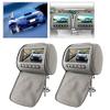 2pcs 7 inch HD Car Headrest LCD Video Player with Zipper Cover Remote Control Gray view 2