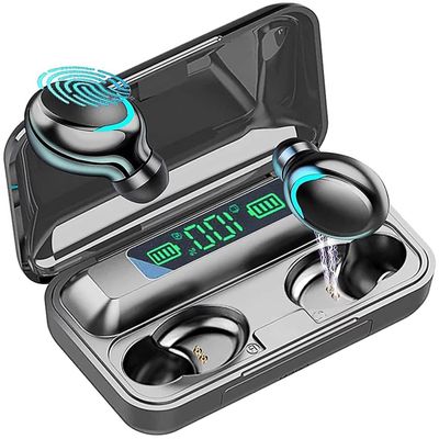BMHOLU Wireless Earbuds with Large Charging Case and Phone Charging Function, IPX5 Waterproof, Hi-Fi Stereo Sound