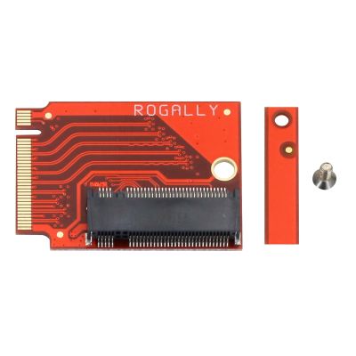Suckoo for Rog Ally Handheld Conversion 2230 to 2280 SSD Hard Drive Expansion High Capacity Board NVME M-Key NGFF M.2 PCIE 4.0 3.0 Gold Finger Adapter 90 Degree Upgrade Converter Red