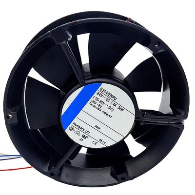 24V 6314/2NPU 1.4A 34W 17251 Cooling Fan 172X172X51MM 4-Wire
