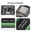 2 Sets ESP-WROOM-32 ESP32 ESP-32S Development Board CP2102 WiFi + Bluetooth Ultra-Low Power Dual Core ESP32-DevKitC-32 ESP-WROOM-32 with ESP32 Breakout Board Shield GPIO 1 into 2 for Arduino view 3
