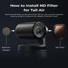 OBSBOT Tail Air ND Filters Set, ND 4/8/16/32, Magnetic Attachment, 43.4 * 2.9 mm, Equipped with Balance Weight, Maintain The Light of Video Image. view 2