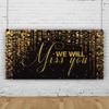 DORCEV We Will Miss You Backdrop Banner 15x8ft Black Gold Going Away Party Photo Backdrop Background Men Women Goodbye Office Work Congrats Retirement Farewell Anniversary Graduation Party Decors view 4