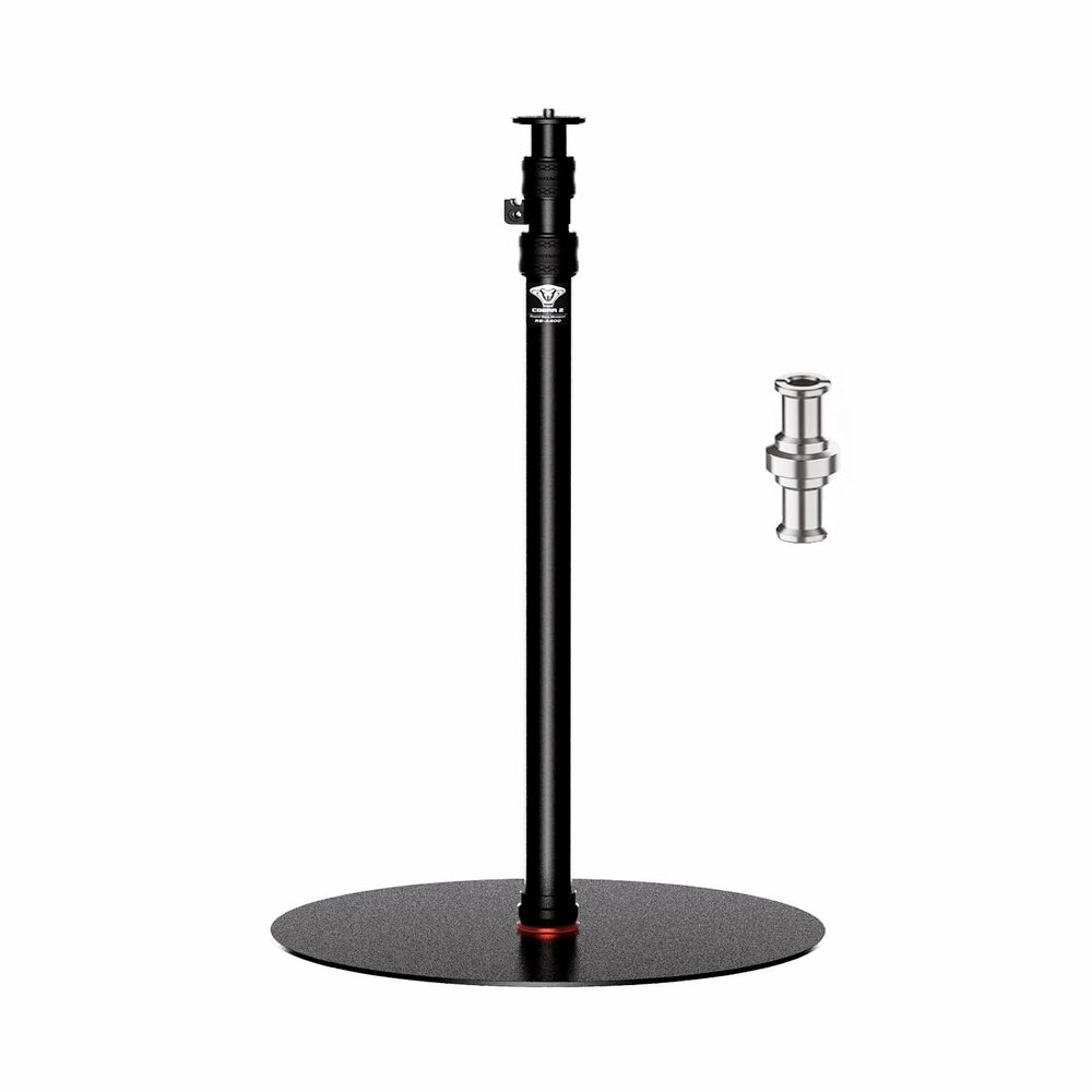 IFOOTAGE A400 Round Base Monopod, 79'' Photography Light Stand with Flat Base, Aluminum Studio Tripod Monopod Stand for Video Recording, Live Streaming, Interview, Payload 22lb