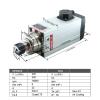 GDZ120x103 6KW ER32 110V 220V 380V Air Cooled 300Hz 18000rpm With Ceramic Ball Bearings For Engraver Router 1pcs (Color : Terminal Box, Size : 380V) view 2