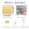 24 Panels Light Gold Shimmer Wall Backdrops, Square Sequins Backdrops with 6D Effect, Large Photo backdrops for Birthday, Graduation, Wedding, Anniversary Party Decoration and Home Decoration view 2