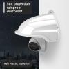 2pcs Universal Security Camera Sun Rain Cover Shield Cover Shield Safety Camera Shelter Protector Protective Roof for Nest Ring Dome Bullet Outdoor Camera Weatherproof - White (White) view 2