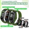 Bcuckood Elastic Bands Compatible with Xiaomi Smart Band 10/9/8 for Women Men, Stretchy Solo Loop Soft Nylon Elastic Strap Replacement Wristband for Xiaomi Mi Band 10/9/83 PCS view 2