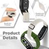 Bcuckood Elastic Bands Compatible with Xiaomi Smart Band 10/9/8 for Women Men, Stretchy Solo Loop Soft Nylon Elastic Strap Replacement Wristband for Xiaomi Mi Band 10/9/83 PCS view 3
