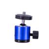 NovelGoal Mini Ball Head Screw Tripod Mount 360 Degree Rotation 1/4" Swivel Head Monitor Stand for DSLR Camera LED Light Bracket (Blue) view 1