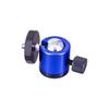 NovelGoal Mini Ball Head Screw Tripod Mount 360 Degree Rotation 1/4" Swivel Head Monitor Stand for DSLR Camera LED Light Bracket (Blue) view 3