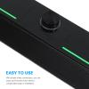 OSALADI Sound Bar Speaker Led Lighting Wired and Slim Design Compatible Desktop Tablets and Smartphones for Music Movies and Gaming view 3