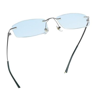 LifeArt Pure Titanium Frame Glasses/Blue Light Blocking Reading Glasses, Reduce Eyestrain, Stylish for Men and Women(Silver,+2.00 Magnification)