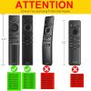 2Pack Cover for Samsung Solar Remote, Case Compatible with Samsung Smart TV Remote Control Glow in The Dark Universal Silicone Skin Sleeve with Lanyard Green Blue view 2