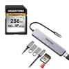 [SD/microSD Card Reader] GIGASTONE 7-in-1 USB C Hub 4K HDMI PD 100W Thunderbolt Docking Station view 1