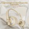 awatrue USB Headset with Microphone for PC Laptop - Headphones with Noise Cancelling Microphone for Computer,On-Ear Wired Office Call Center Headset for Boom Skype Webinars,Lightweight-Apricot view 2