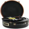 LEONYS Record Player, Portable Suitcase Record Player, 3-Speed Belt-Driven Turntable with Built-in Speakers,Support USB Playback/RC view 1