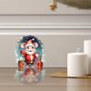 3D Art Wall Decor - Mouse Hole Sticker for Baseboard - Christmas Mouse Sticker view 3
