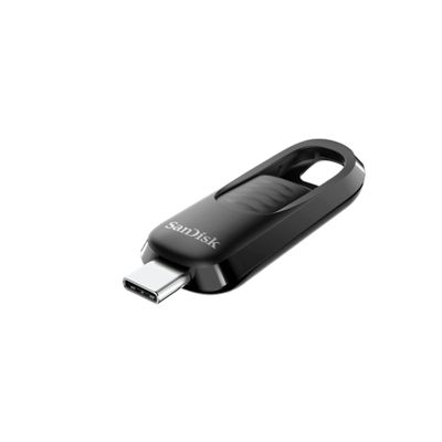 SanDisk 256GB Ultra Slider USB Type-C Flash Drive - Up to 400MB/s, USB 3.2 Gen 1, Retractable Connector - SDCZ480-256G-G46