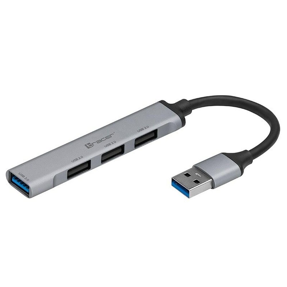 Tracer USB Hub 4 Ports TRAPOD47000 Grey