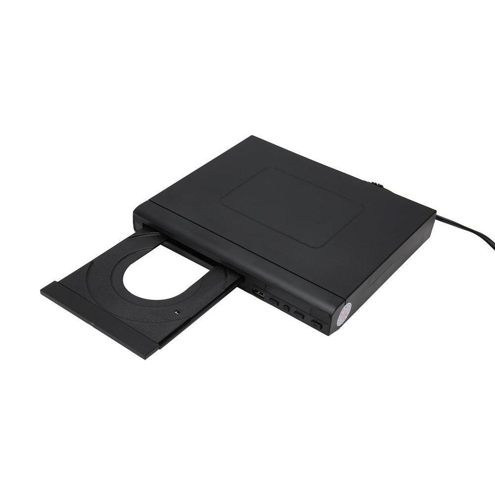 HD DVD Player, Mini DVD Players for TV with Cable, DVD R, DVD RW, JPEG, CD R, CD RW Supported, Built in PAL NTSC, Remote Control, USB2.0 Expansion Interface (US Plug)