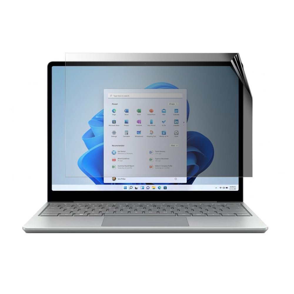 celicious Privacy 2-Way Anti-Spy Filter Screen Protector Film Compatible with Microsoft Surface Laptop Go 2