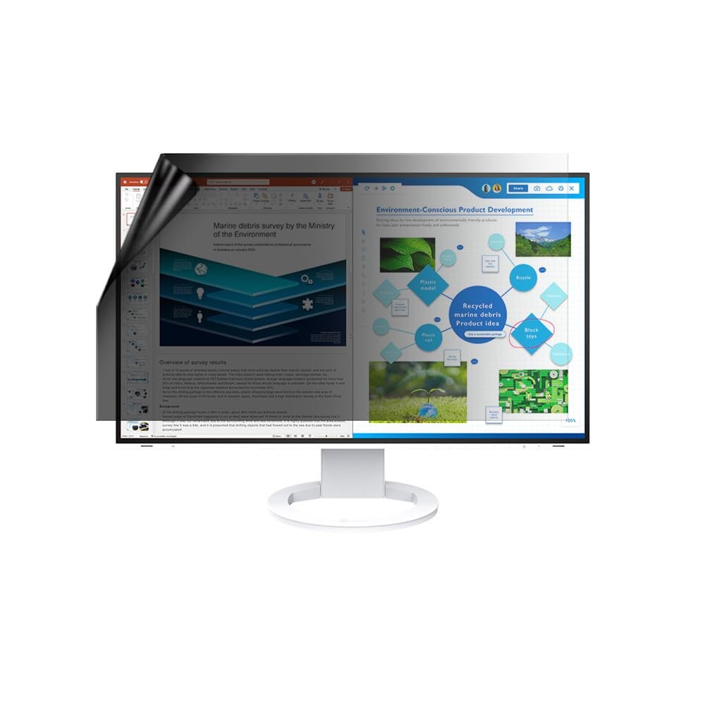 celicious Privacy Lite 2-Way Anti-Glare Anti-Spy Filter Screen Protector Film Compatible with Eizo FlexScan 27 EV2781