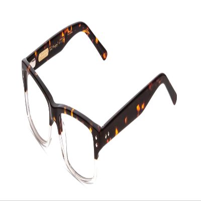 Calabria Ernest 4913 Blue Light Filter Reading Glasses +2.75 Amber Brown Tortoise Havana Clear Crystal/Silver Stud Men Women