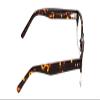 Calabria Ernest 4913 Blue Light Filter Reading Glasses +2.75 Amber Brown Tortoise Havana Clear Crystal/Silver Stud Men Women view 2