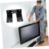 Amosfun Sound Bar Mount Bracket for Wall Shelf Tv Wall Mount Support for Audio Stands Elegant Design for Setup view 3