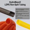 Flexible Polyethylene LDPE Non-Split Corrugated Wire Loom Tubing (1 1/2" Dia. x 100 ft, Yellow) view 2