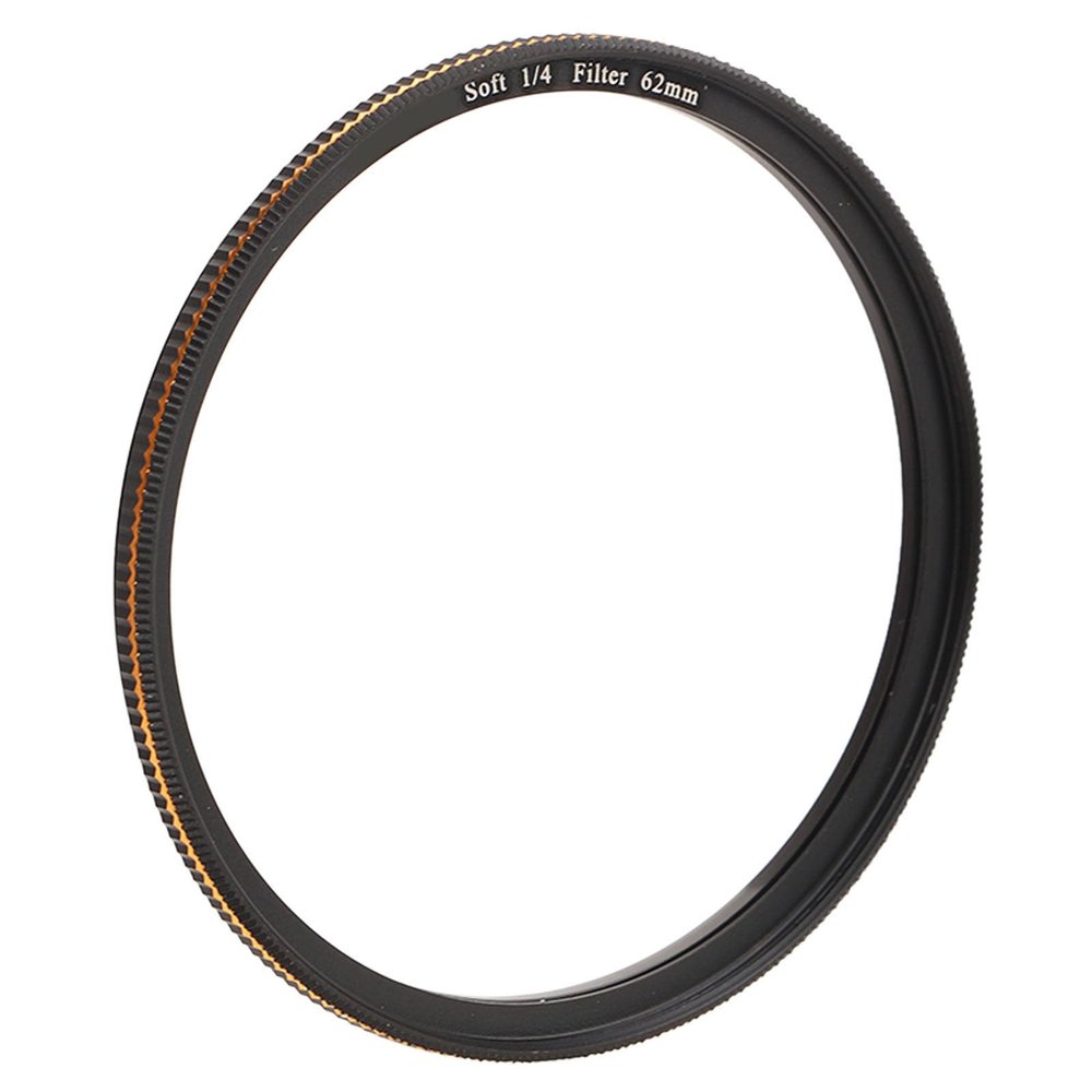 1/4 Soft Diffusion Filter, Optical Glass Lightweight Easy to Install Matte Frosting Mist Soft Diffusion Filter for Outdoor Photography (62mm)