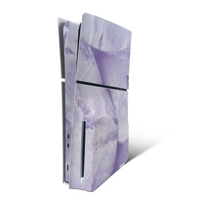 MightySkins Skin Compatible with PlayStation 5 Slim Disk Edition Console Only - Round Amethyst | Protective, Durable, and Unique Vinyl Decal wrap Cover | Easy to Apply | Made in The USA
