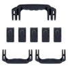 Pelican 1606 Replacement Handle & Latch Set by ColorCase - Black Handles & Push Button Latches Latches view 1