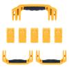 Pelican 1606 Replacement Handle & Latch Set by ColorCase - Yellow Handles & Push Button Latches view 1