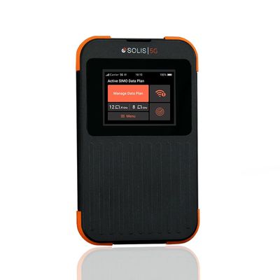 SIMO Solis 5G WiFi Mobile Hotspot for Travel, Local and International Coverage Router, Multi-Carrier Access, No Contract Required, Supports 16 Devices, 1GB/Month Lifetime Data Included (Renewed)