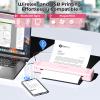 PokeLabel Mobile Portable Wireless Printer, P831 Portable Thermal Transfer Printer, Bluetooth & Inkless, 300DPI, Support US Letter/A4/A5/B5 Plain Paper, Ideal for Business Travel view 3