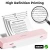 PokeLabel Mobile Portable Wireless Printer, P831 Portable Thermal Transfer Printer, Bluetooth & Inkless, 300DPI, Support US Letter/A4/A5/B5 Plain Paper, Ideal for Business Travel view 4