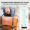 PokeLabel Mobile Portable Wireless Printer, P831 Portable Thermal Transfer Printer, Bluetooth & Inkless, 300DPI, US Letter/A4/A5/B5 Plain Paper Compatibility, Ideal for Business Travel view 2