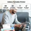 PokeLabel Mobile Portable Wireless Printer, P831 Portable Thermal Transfer Printer, Bluetooth & Inkless, 300DPI, US Letter/A4/A5/B5 Plain Paper Compatibility, Ideal for Business Travel view 3