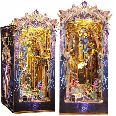 DIY Pandora's Box Book Nook Kit with Rich Lighting Medium Difficulty Level and Detailed Instructions