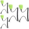 2 Pin K1 Shoulder Mic Walkie Talkie External Speaker Microphone Compatible with Baofeng,Kenwood,Retevis Radios RT21 RT22 UV5R BF-888S BF-F8HP TK(Lime Green,IP54 Waterproof,4Pack) view 1