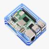 Blue Transparent Acrylic Protection Case for Raspberry Pi 5, Supports Installing Official Active Cooler @XYGStudy (PI5-CASE-E) view 1