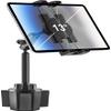 woleyi Cup Holder Tablet Holder for Car Mount - [Metal Arm] Heavy Duty Adjustable Car Cup Tablet Mount Truck Car Accessories, for 4-13" Tablets iPad Pro Air Mini, Galaxy Fold, Kindle Fire, iPhone view 1