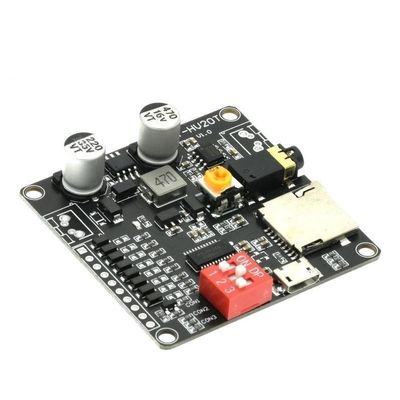 DY-HV20T HV20T 12V/24V 10W/20W Power Supply Voice Playback Module Supporting Micro SD Card MP3 Music Player