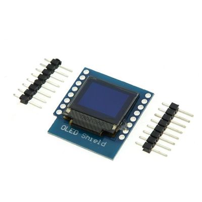 0.66 inch OLED LED LCD Dispaly Shield Compatible for WEMOS D1 Mini ESP32 64X48 0.66 inch Display 0.66" OLED Module IIC I2C