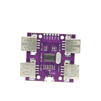 1pcs MCU-204 Hi-Speed USB 2.0 HUB DC Controller 4 Port USB Hub 5V 500mA