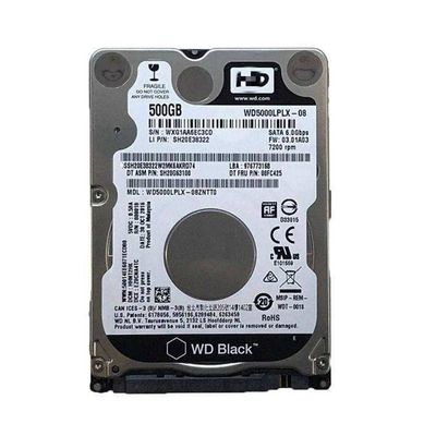 for WD5000LPLX 500G Notebook Hard Disk SATA3 2.5-inch Mechanical Black Disk 7MM