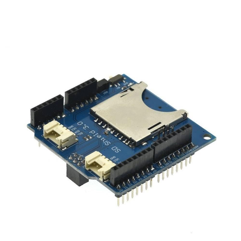 2 in 1 Stackable SD Card Shield V3.0 TF Card Expansion Board 3.3V/5V Interface PWR UART IIC SPI